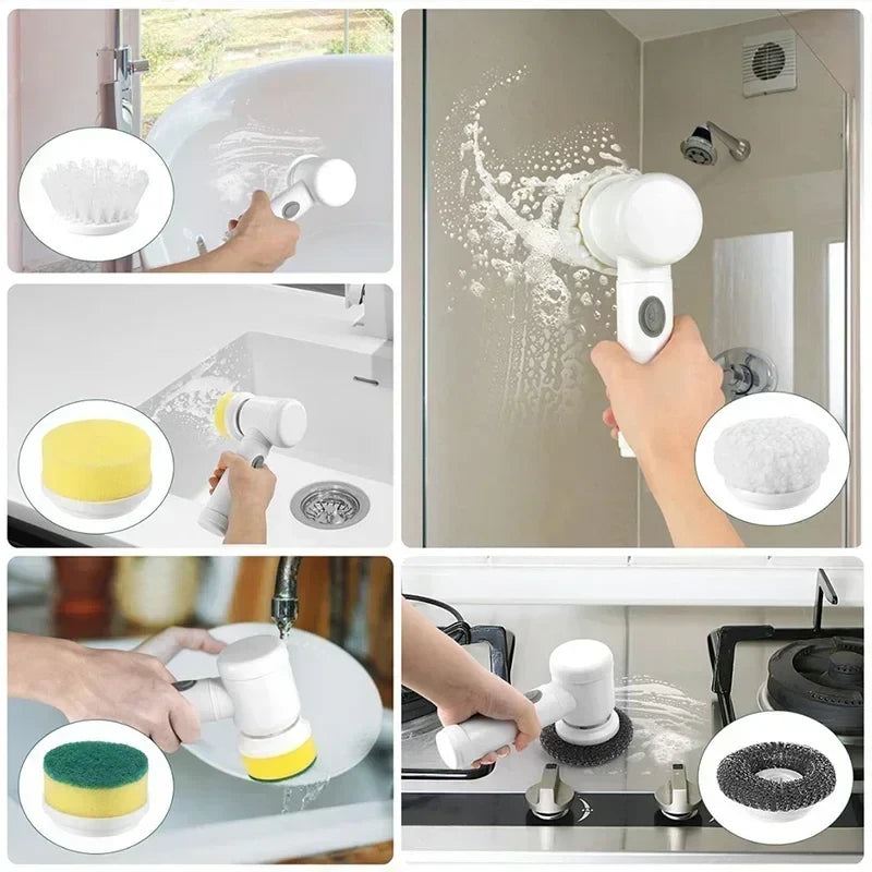 Cordless Spin Scrubber 5 Heads